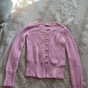 Zara Pink Cardigan with Button Details
